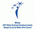Winner - Melton Business Excellence Awards 2007